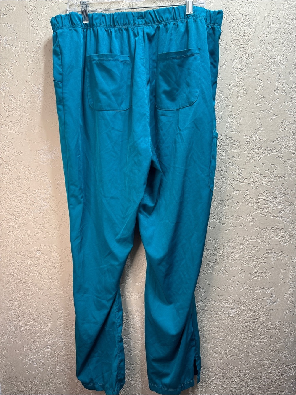 HH Works Healing Hands Scrub Pants 1X Teal Elastic Waist Medical - Picture 7 of 8
